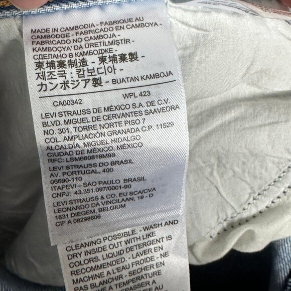 Free People Levis Icon Wedgie Jeans Size 30 Blue Denim Button Fly High Rise Boho - Picture 11 of 15